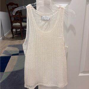ALC white knit tank top